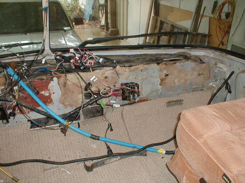 Passenger side with no dash.