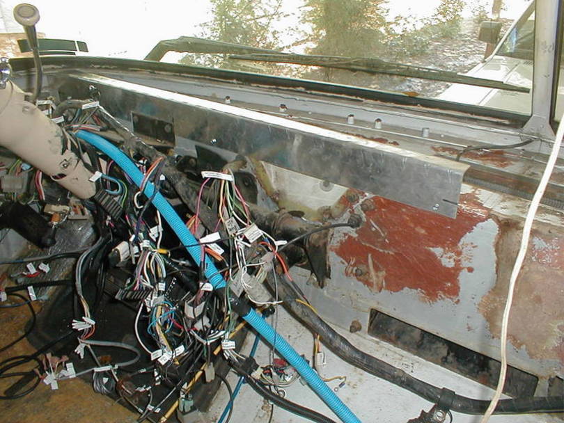 Raising the firewall to windshield height will also make a defroster duct.