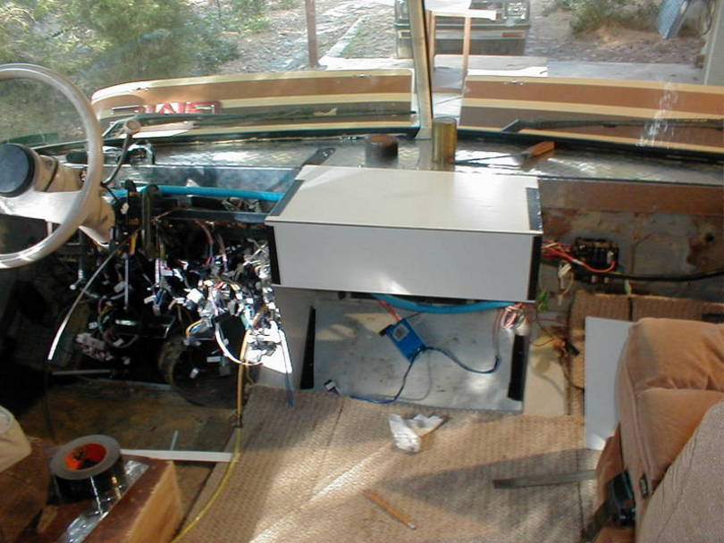 1/8" tileboard and Gorilla tape make an easy mockup of the new console