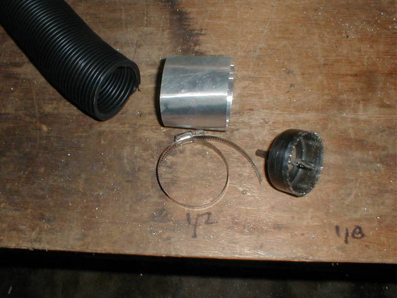 Making a couple of 2-1/2" connectors for HVAC hose.