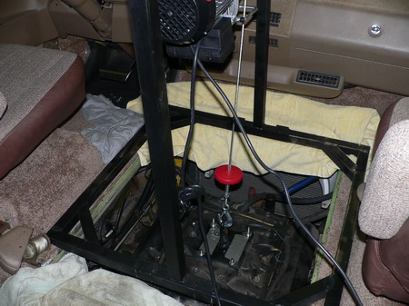 Getting ready to hold the engine &amp; drop the trans