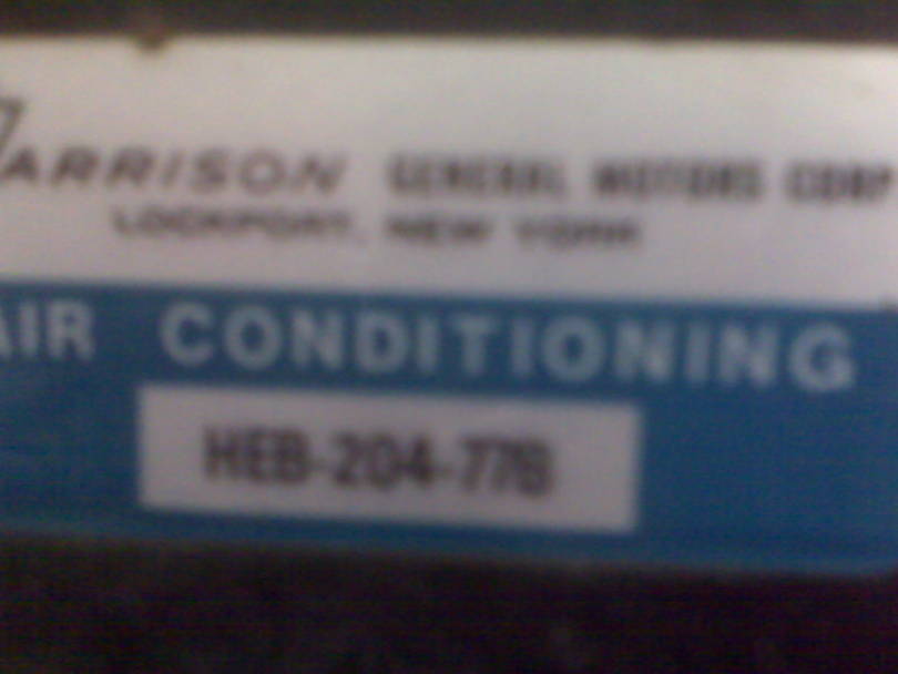 Harrison # HEB 204-77B