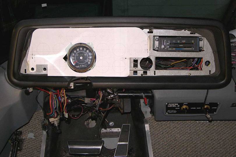 The guage panel prototype.