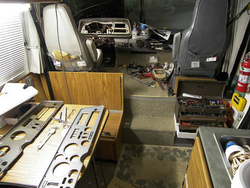 I tend to make a mess during projects...