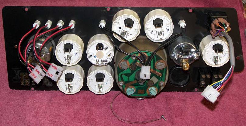 Back of the panel - unwired