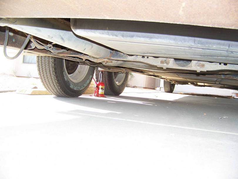 Under side of Coach Frame Rails and Insulators