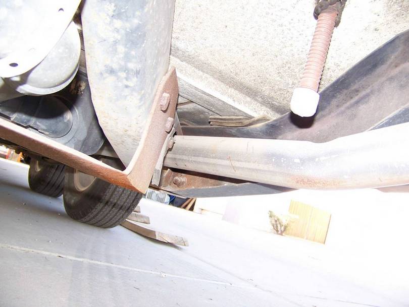 Under side of Coach Frame Rails and Insulators