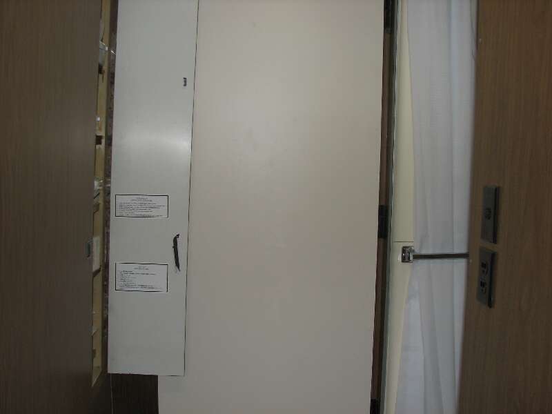 Modesty doors for bath area