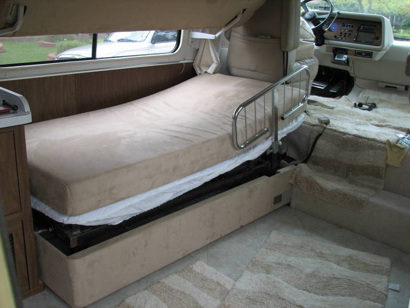 Power Hospital Bed elevated with Head also elevated