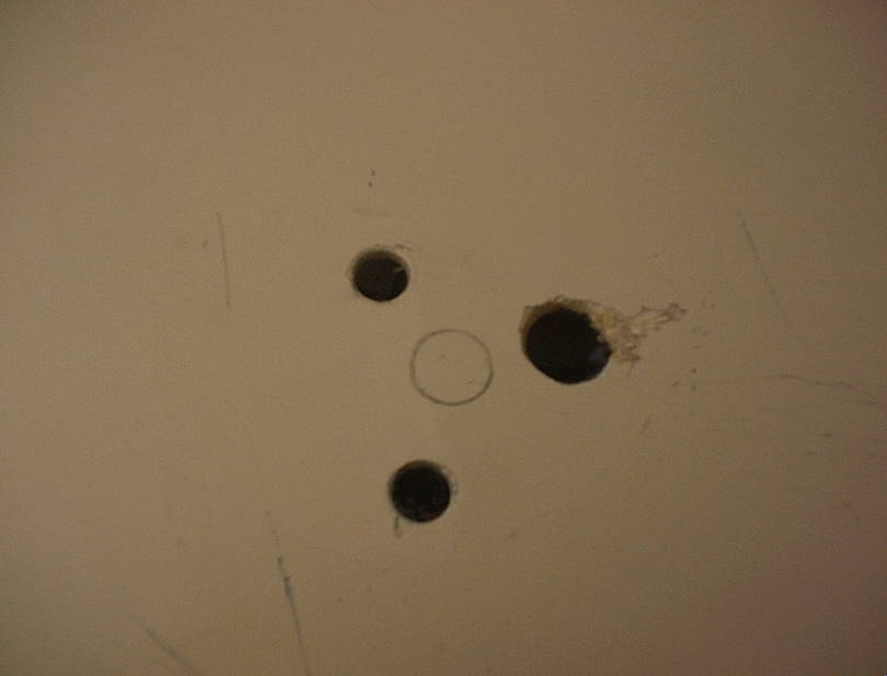 Rear Clearance Light Holes