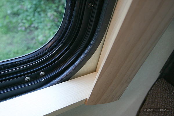 Dinette window valance.