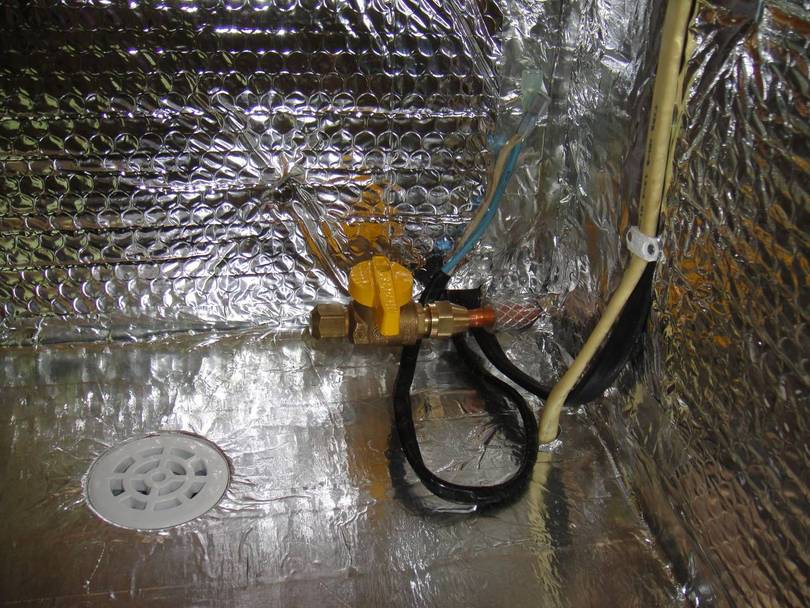 Adding a new propane line for new fridge