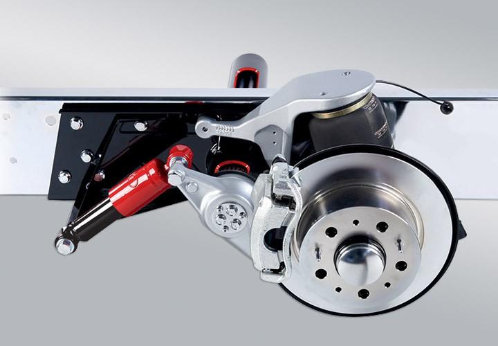Rear suspension for Dodge van
