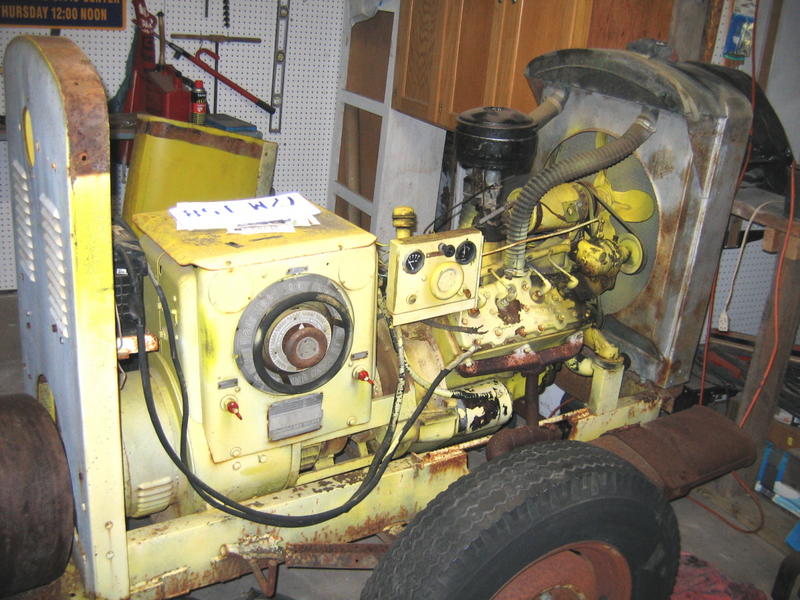 Hobart welder and Ford flat head V-8