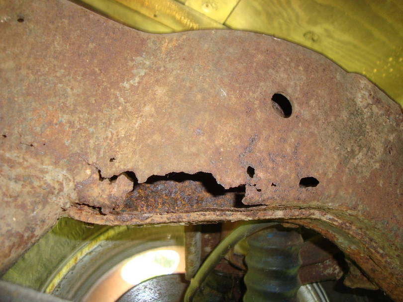 rusty frame