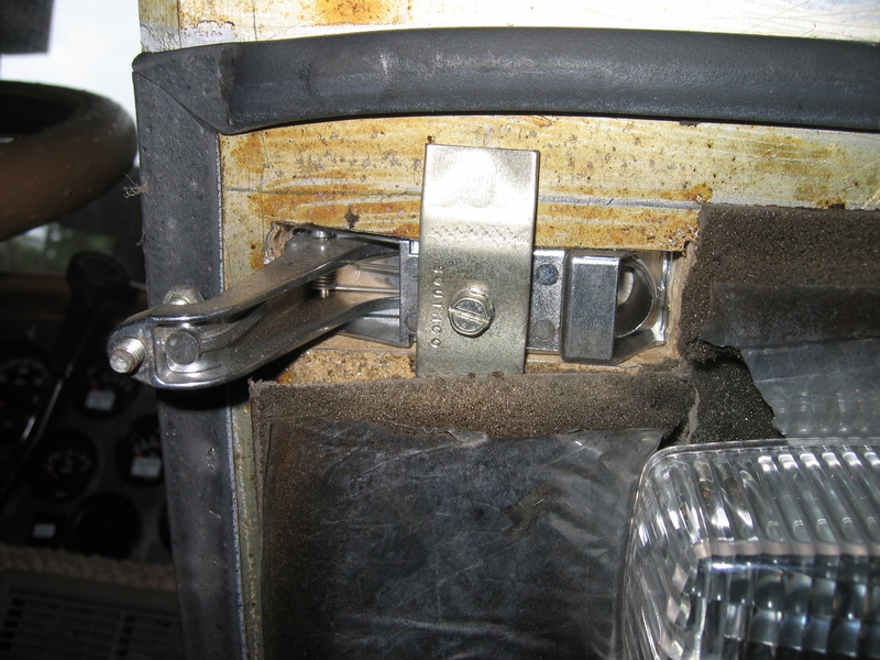 Latch in closed position.