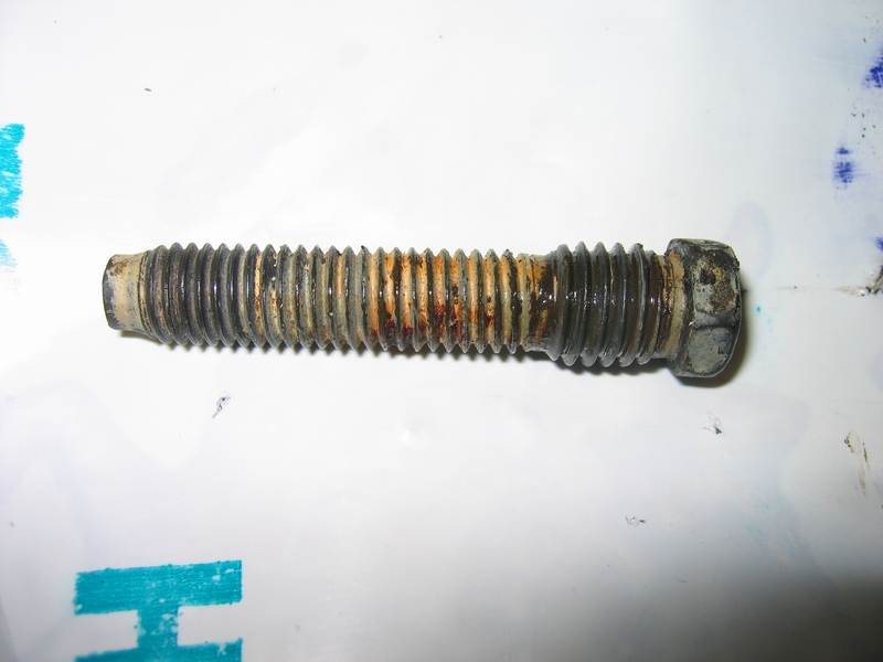 Notice the unusual threads on these mounting bolts