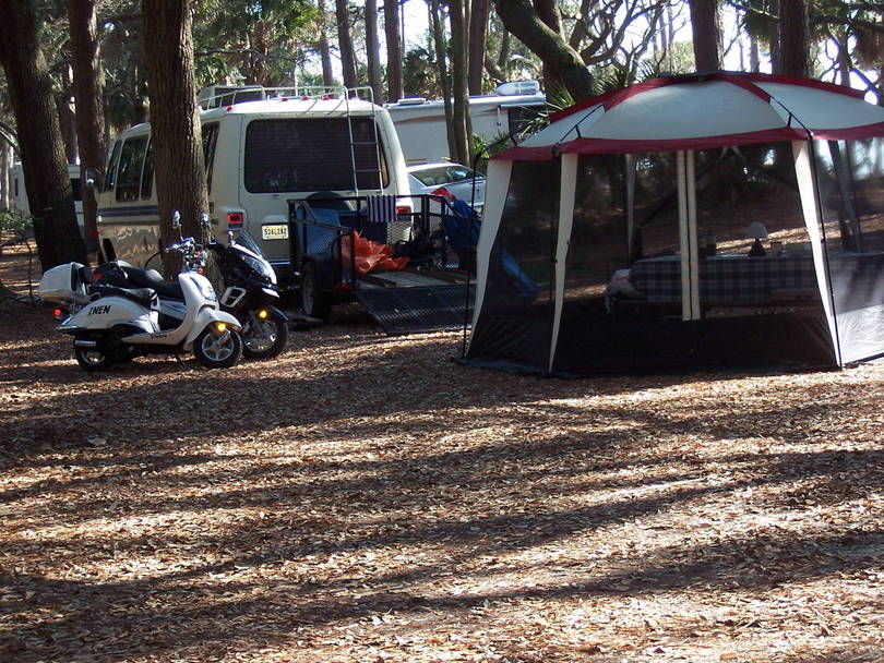 hunting island trip with scooters