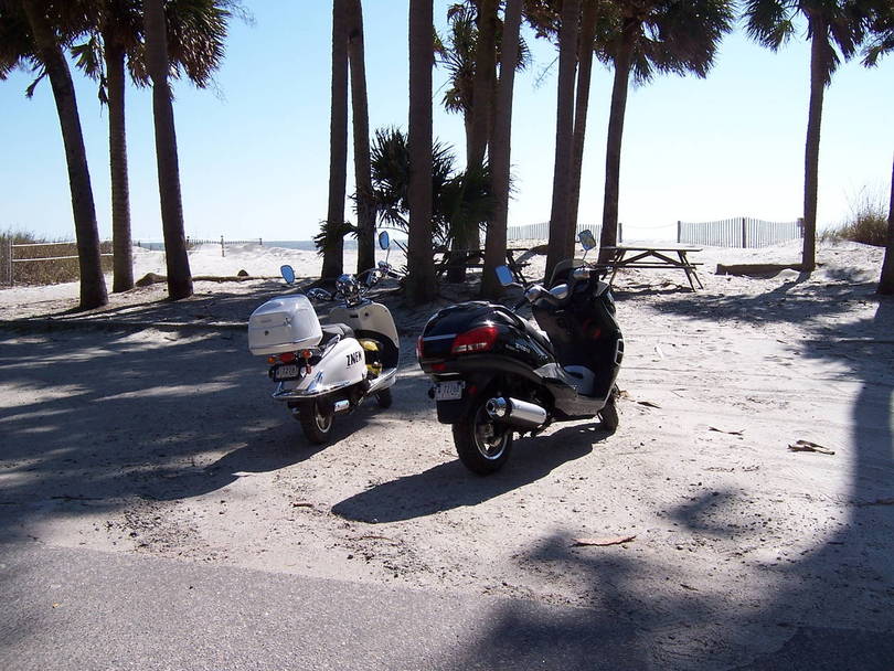 hunting island trip with scooters