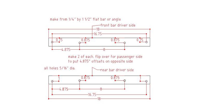 1 make mounting bars