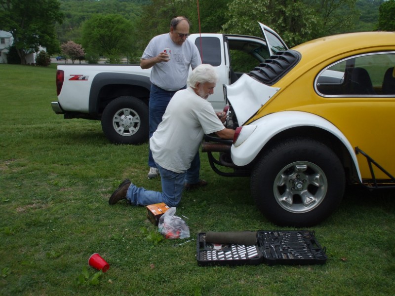 Plugs, Wires, Cap, and Rotor in the Bug Today