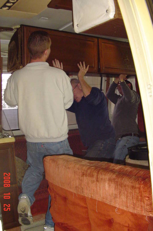 Stripping out the old caoch