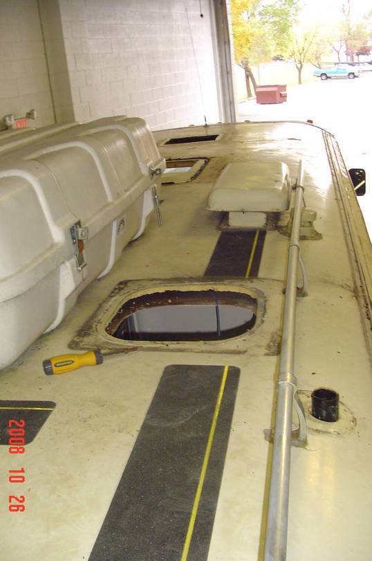 Stripping out the old coach