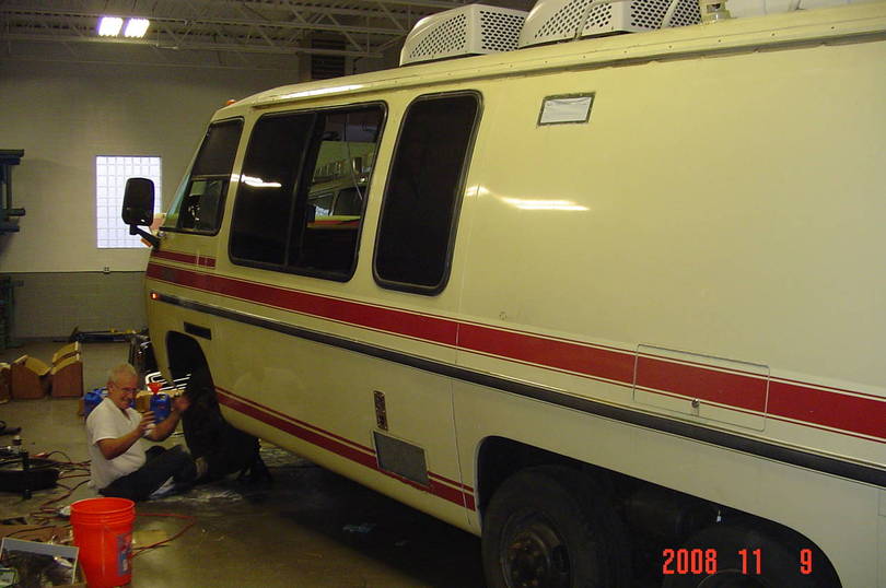 Stripping out the old coach