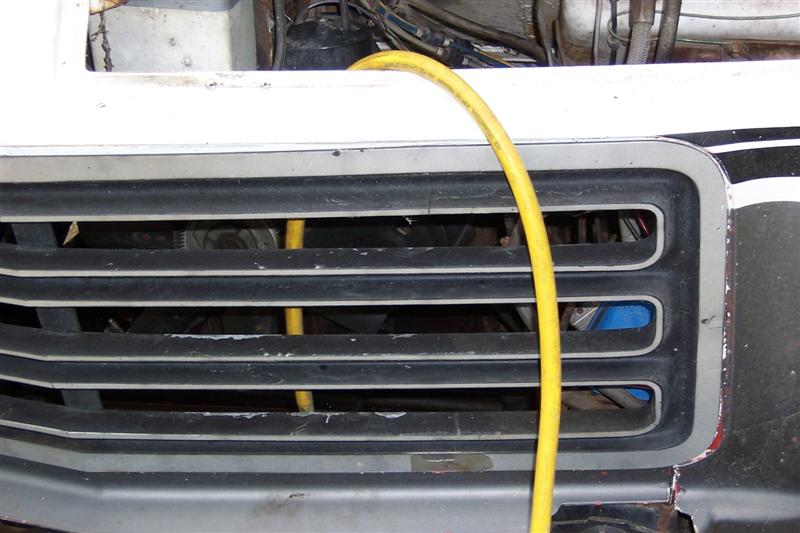 Tried shop air to help compressor.