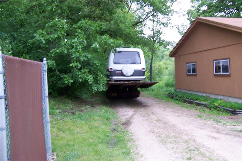 We tried to get backed around the corner