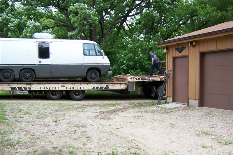 Getting ready to unload the transmode