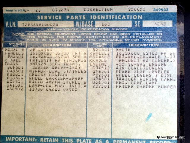 Information Plate