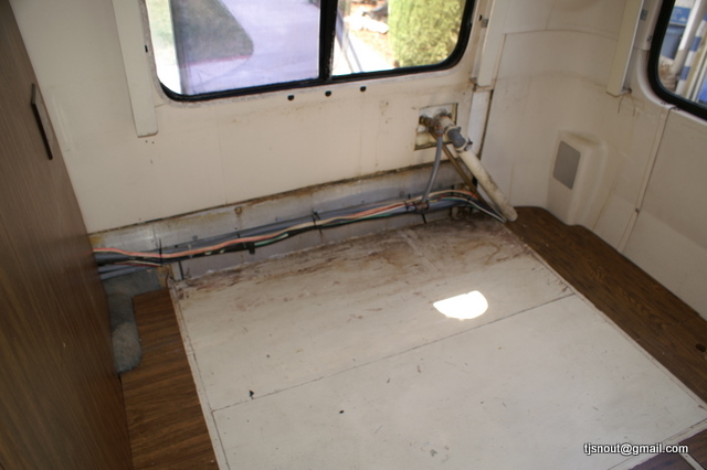 Water Damaged Cabinets Removed
