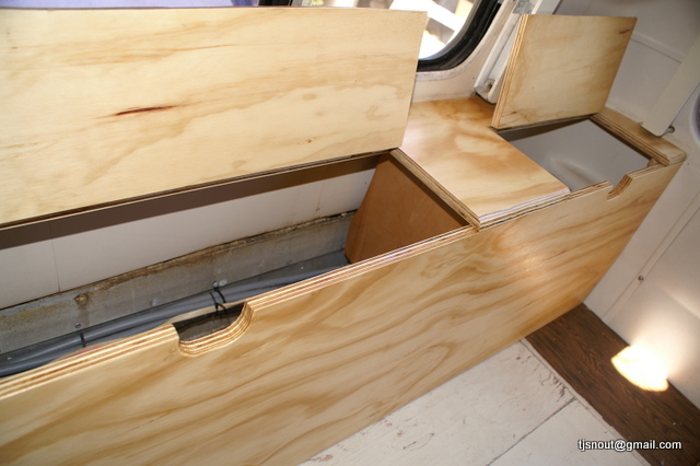Installed New Plywood Cabinets, Bedroom