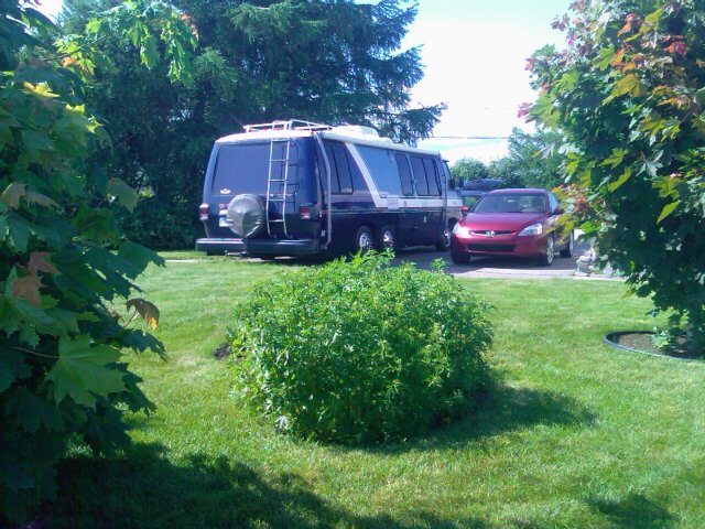 In my girlfrien driveway