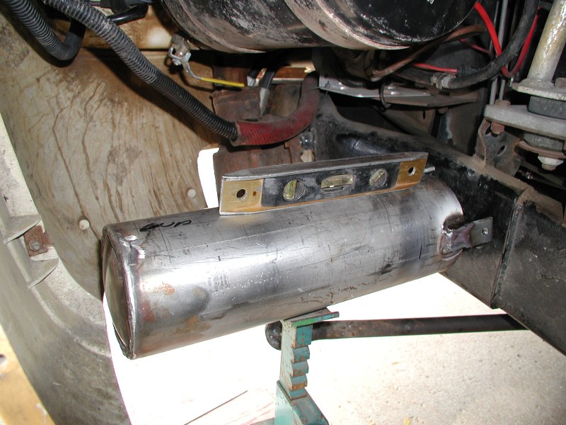 stainless low mount air tank