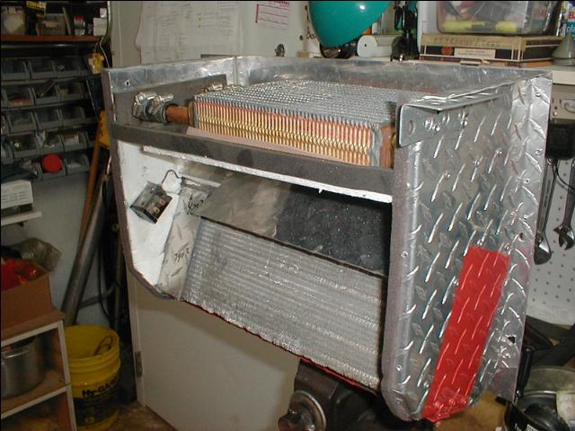 Left side of nearly completed HVAC