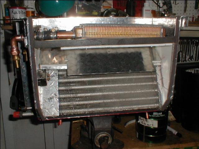 Hot-Cold door in Hot position (Heater &amp; Deforster)