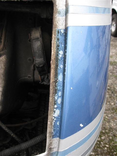 Fire damaged GMC