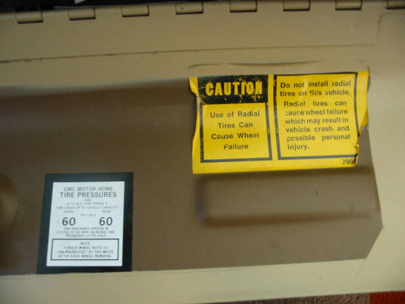 caution &amp; tire pressure