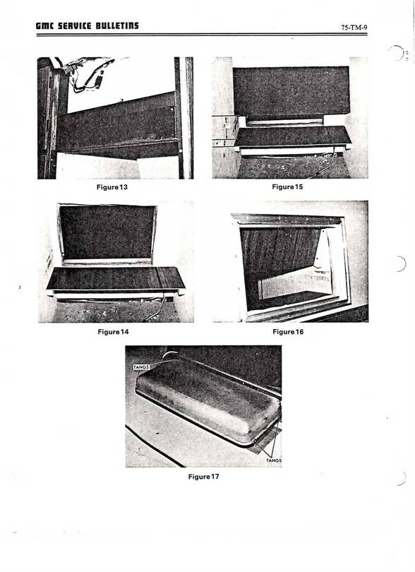 6. 75-TM-9 Service Bulletin for refer vents  1973 - 1974