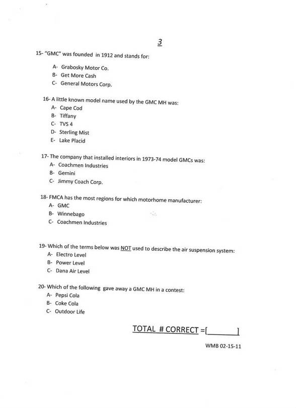 GMC Trivia 3