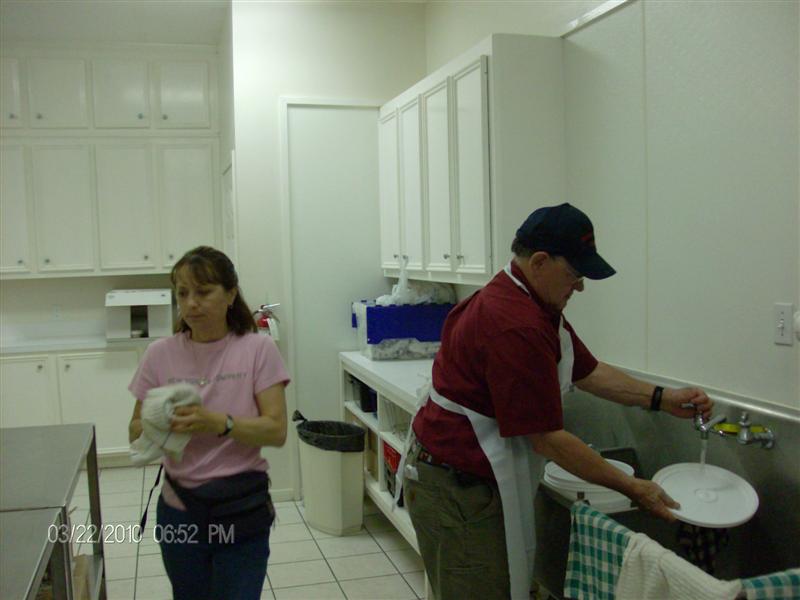 Teri Cleaning Up