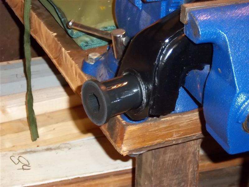 Preparing to drive in urethane bushing
