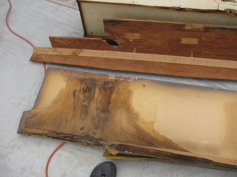 Original furnishings badly water damaged