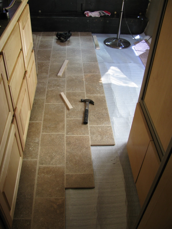 Installing the floor - prep to final