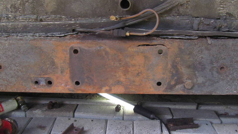 Frame rail on drivers side