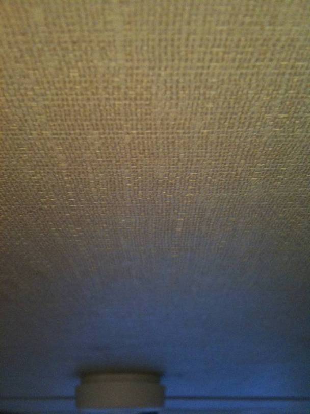 original crosshatch plywood headliner