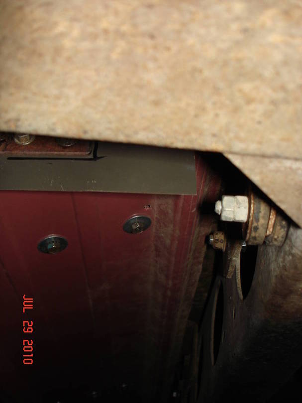 shielding on exhaust pipe to shield