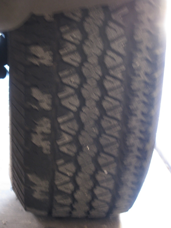 left-front tire on 2000 Tracker toad